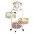 5 Layer Kitchen Rotating Trolley