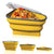 Collapsible Container For Pizza Yellow