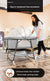 Foldable Baby Crib Infant Bed