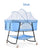 Foldable Baby Crib Infant Bed Blue