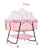 Foldable Baby Crib Infant Bed Pink