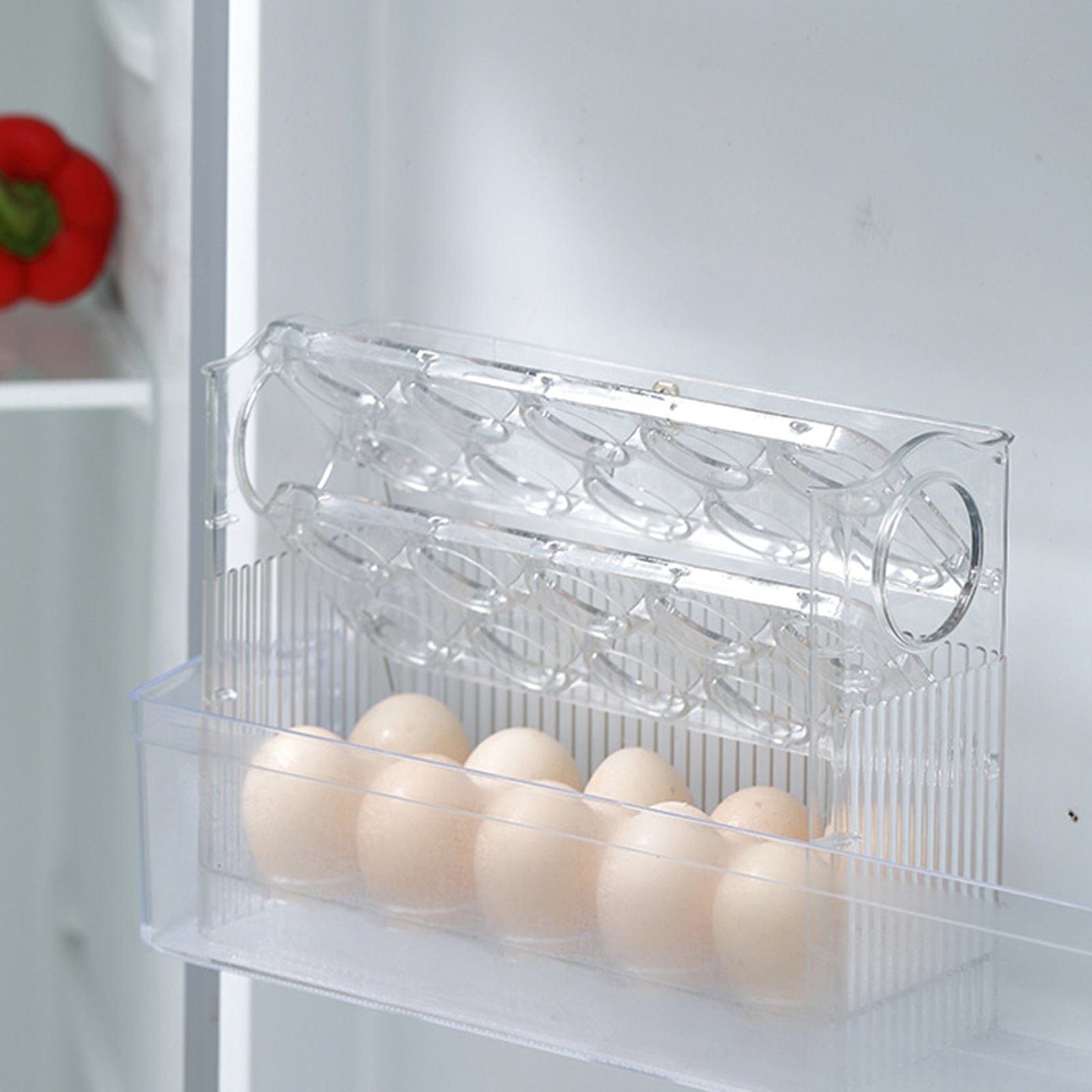 3 Layer 30 Kitchen Egg Storage Box Holder Refrigerator Plastic Egg Tray  Transport Box Organizer for Fridge Container Portable