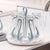 Swan Shape Glass Cup Holder Stand Blue